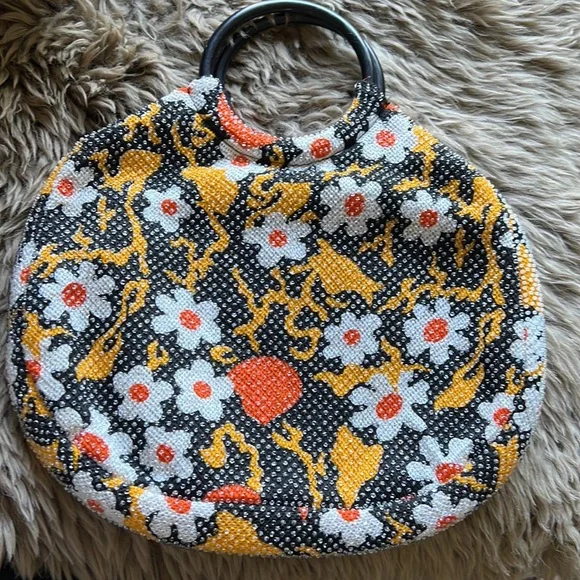 Vintage Floral Beaded Bag - Picture 6 of 10